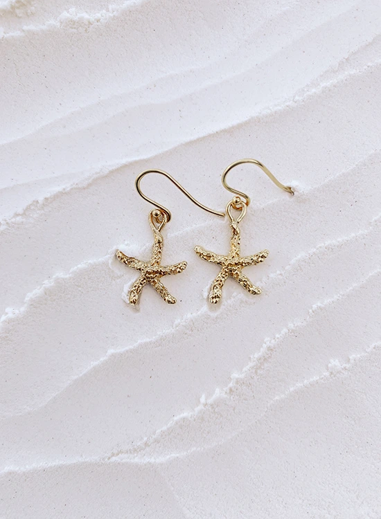 Starfish – kolczyki Sielava, srebrna biżuteria inspirowana Bałtykiem